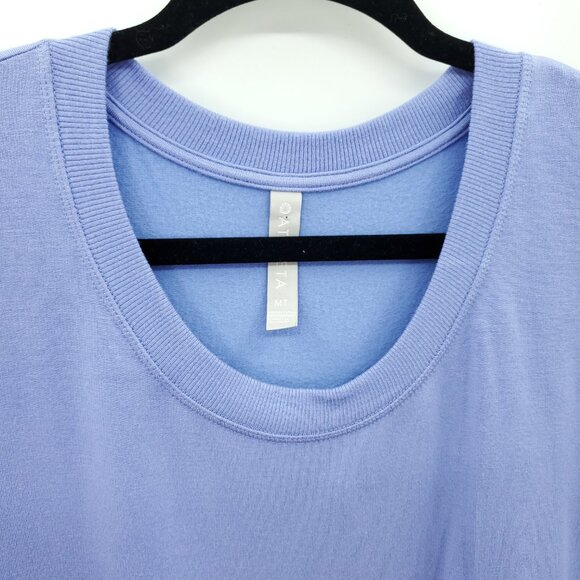 Athleta Coaster Luxe Sweatshirt MT Serendipity Blue/Periwinkle - Picture 6 of 15